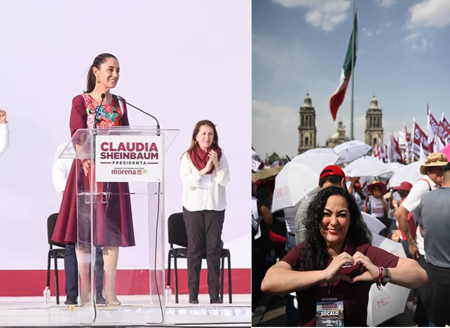 Campaña de Sheinbaum en Tamaulipas.