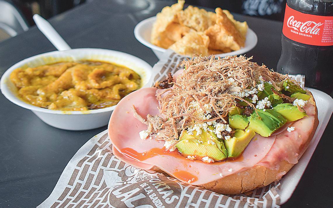 Tortas de la barda en Tampico, Tamaulipas.