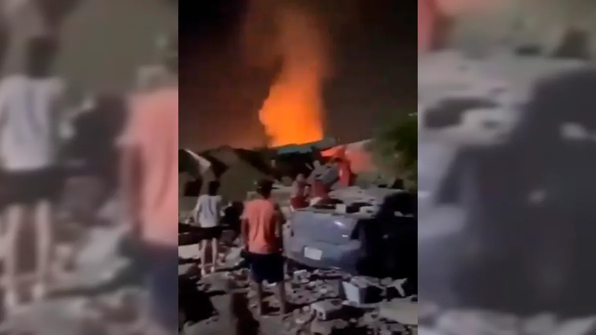 Explosión en Valle Hermoso, Tamaulipas.