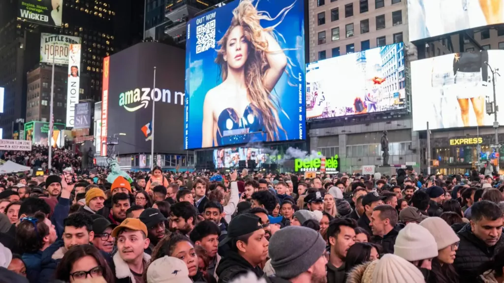 Shakira en Times Square