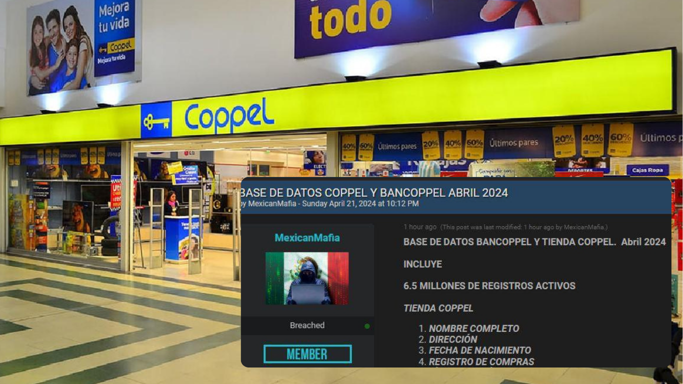 Vulnerabilidad digital: Base de datos de Coppel en el mercado negro