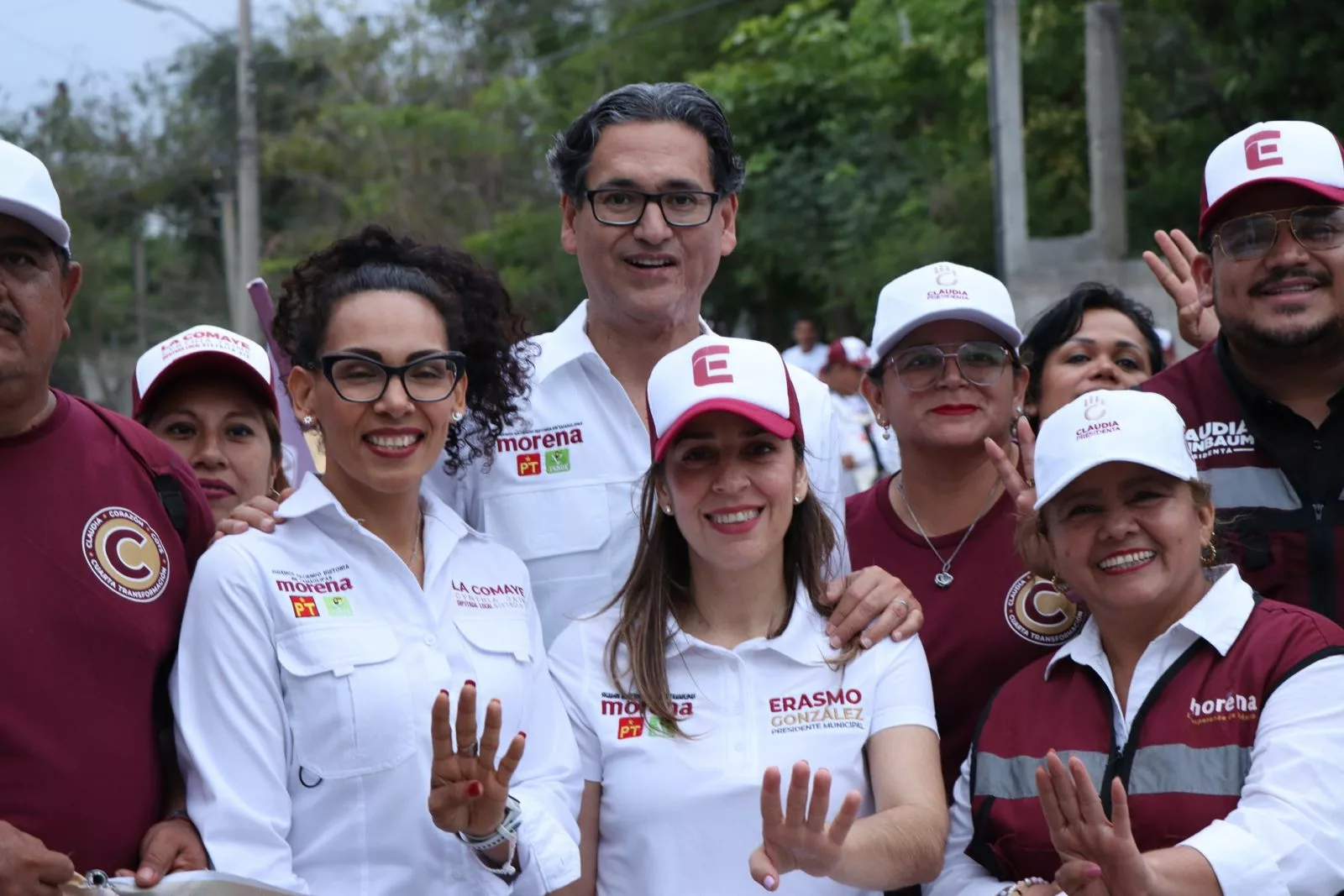 La colonia Emiliano Zapata respalda con entusiasmo a Erasmo González para alcalde