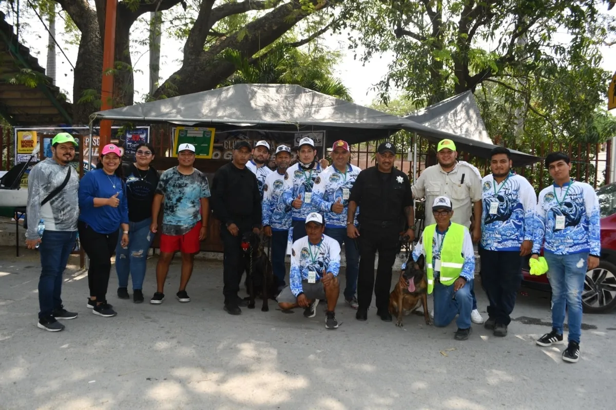 Guardia Estatal de Género en Torneo de Pesca "La Guapota" en Mante