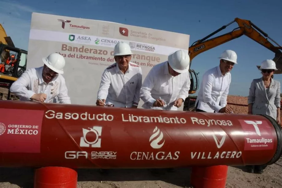 Inicia Américo Villarreal Construcción del Gasoducto Libramiento en Reynosa