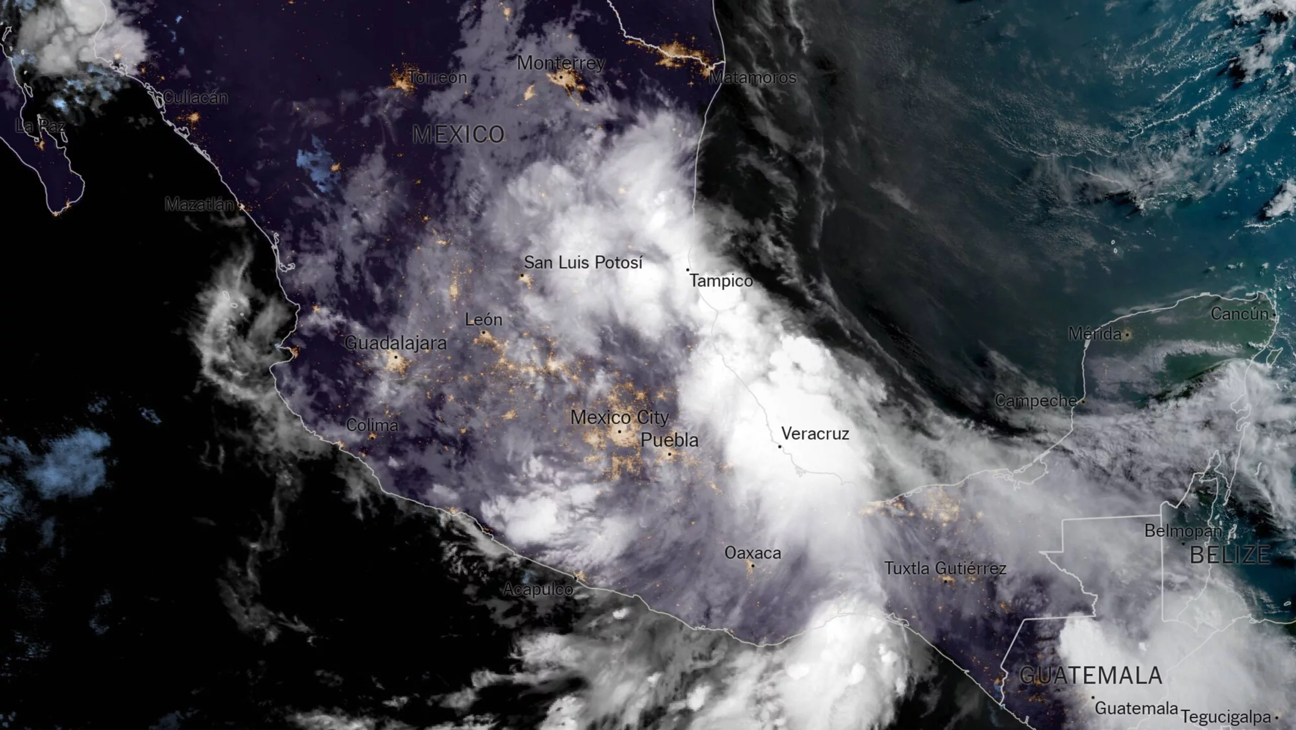 Tormenta Tropical "Chris" Trae Lluvias Intensas a Tamaulipas y Veracruz