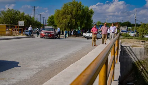 Matamoros inaugura puente vehicular que conecta colonias Derechos Humanos y San Miguel