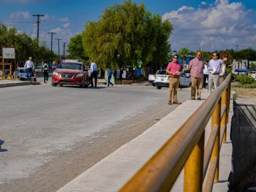 Matamoros inaugura puente vehicular que conecta colonias Derechos Humanos y San Miguel