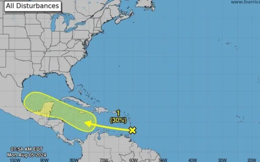 Vigilan posible ciclón en el Atlántico con rumbo al Golfo de México