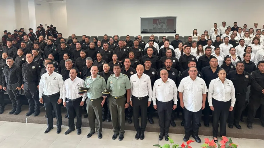 Guardia Estatal recibe capacitación de la Policía Nacional de Colombia