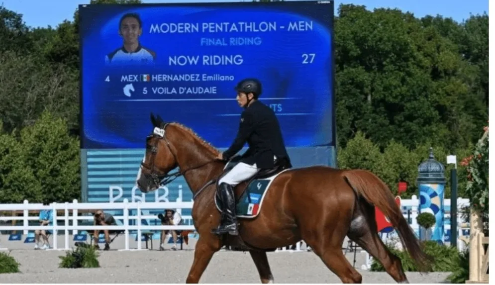 Emiliano Hernández, cuarto lugar en Pentatlón Moderno en París 2024