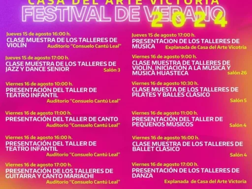 Casa del Arte Victoria invita a festivales de fin de cursos de verano