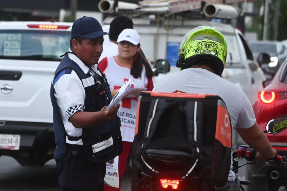 Cruz Roja se une a campaña vial para motociclistas