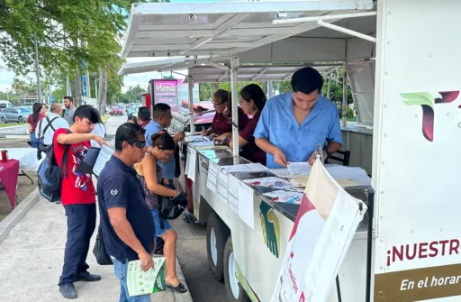 Gran éxito del módulo móvil del Servicio Nacional de Empleo en Tampico