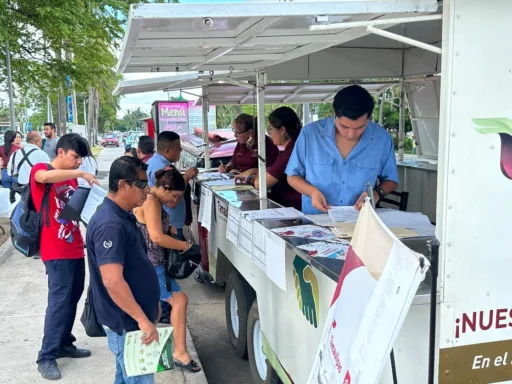 Gran éxito del módulo móvil del Servicio Nacional de Empleo en Tampico