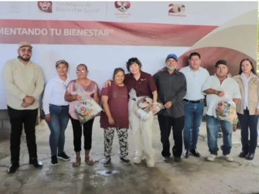 Gira del Bienestar llega a Soto la Marina con apoyo alimentario