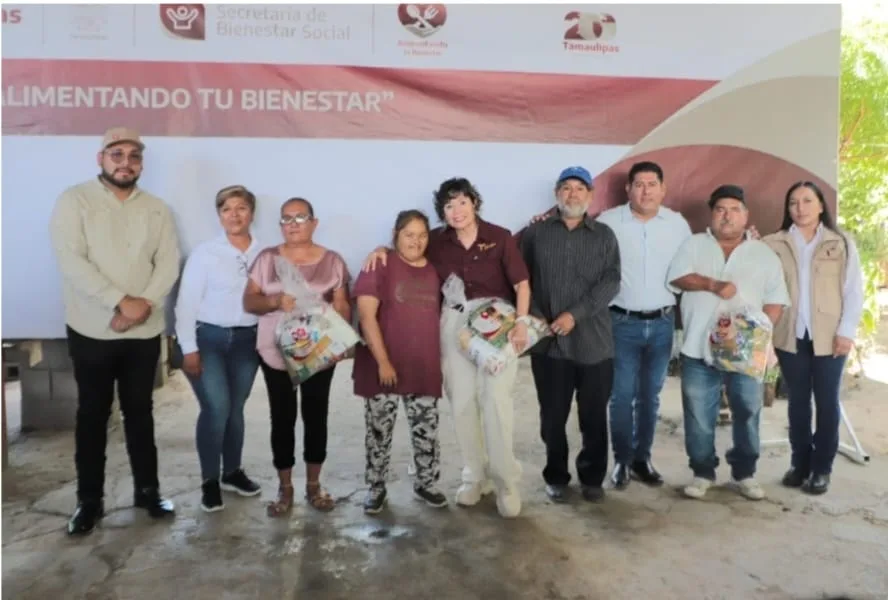 Gira del Bienestar llega a Soto la Marina con apoyo alimentario