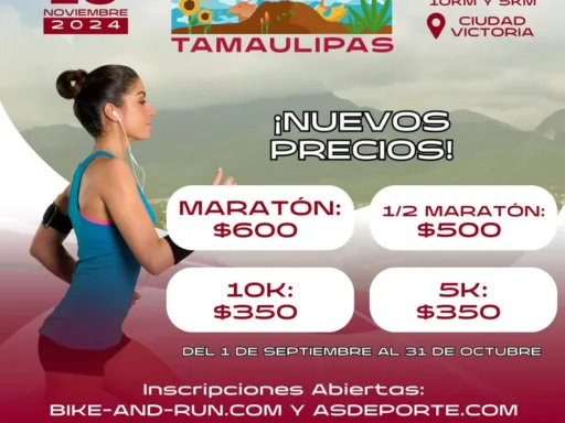 Maratón Bicentenario Tamaulipas se Celebrará en Noviembre en Ciudad Victoria