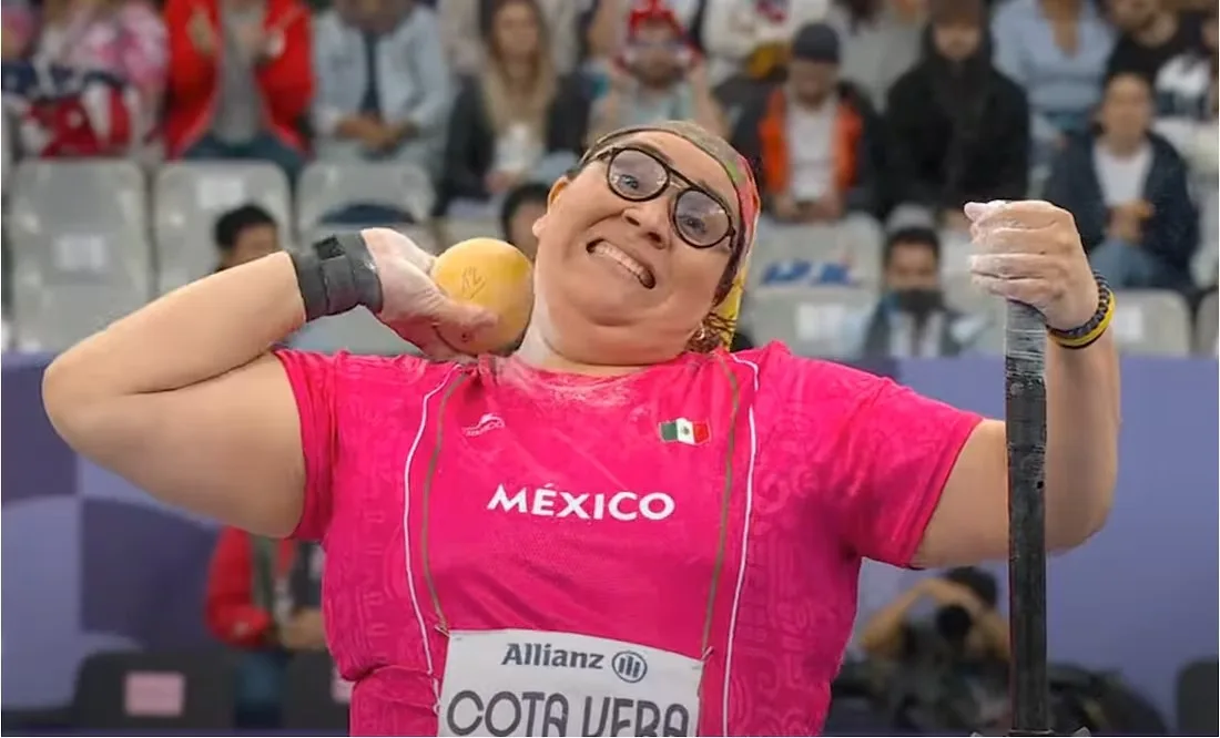 Gilda Guadalupe Cota gana medalla de plata en impulso de bala F33 en París 2024