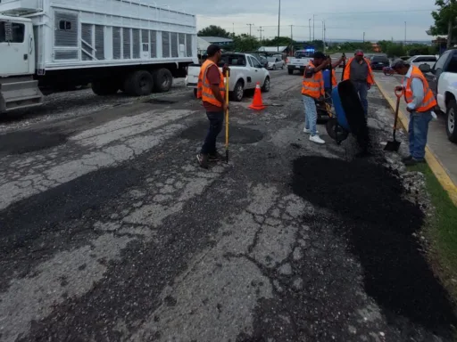 Continúa SOP con trabajos preventivos de bacheo en Ciudad Victoria