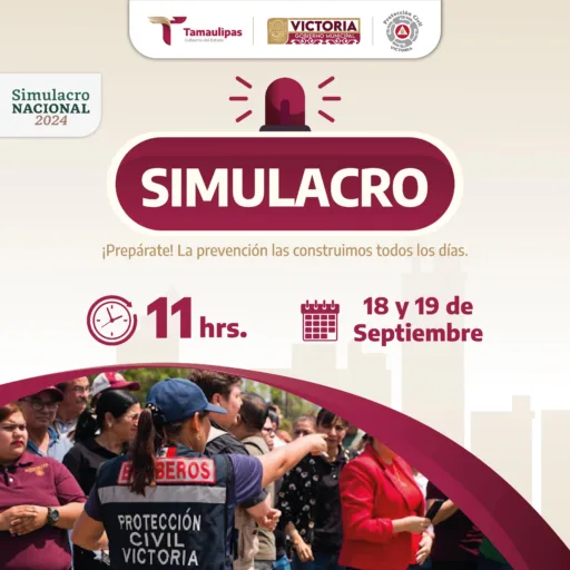 Gobierno de Victoria se unirá al Simulacro Nacional el 19 de septiembre