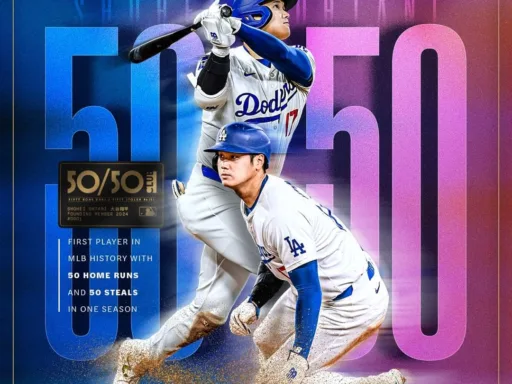 Shohei Ohtani alcanza los 50 jonrones y 50 bases robadas en su primera temporada con Dodgers