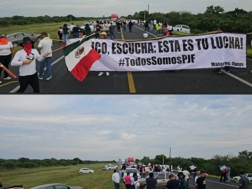 Trabajadores del Poder Judicial bloquean carretera Victoria-Zaragoza