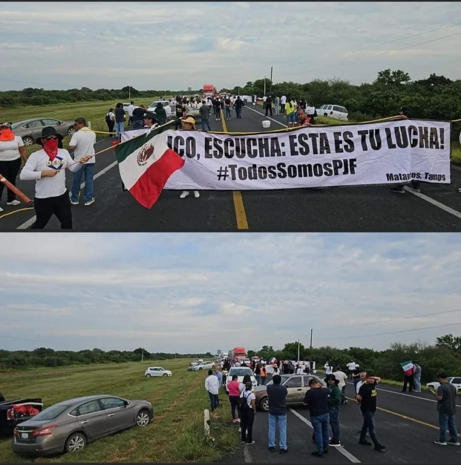 Trabajadores del Poder Judicial bloquean carretera Victoria-Zaragoza