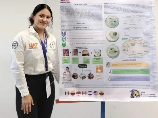 Alumna de la UAT estudia el potencial antimicrobiano de la vaina de mezquite