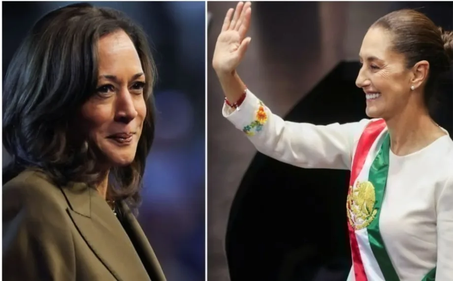 Kamala Harris saluda a Sheinbaum y busca fortalecer la cooperación