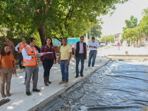 Inician obras de pavimentación en rutas de transporte público en Victoria