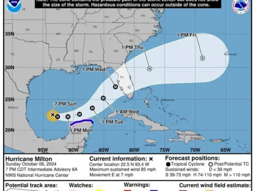 Huracán Milton amenaza con fuerza a Florida