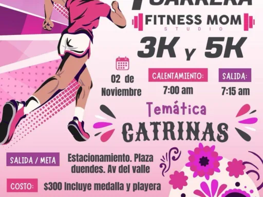 Carrera de Catrinas "Fitness Mom" llega a Ciudad Victoria