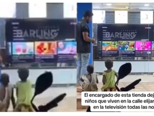 Empleado de tienda deja a niños sin hogar ver caricaturas y se vuelve viral