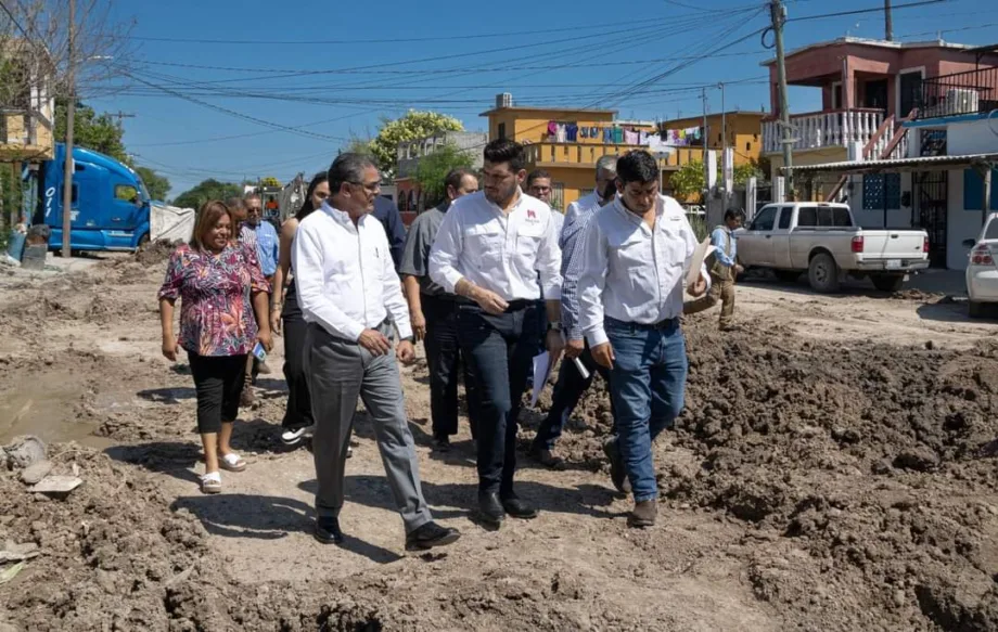 Alcalde supervisa rehabilitación de drenajes en Matamoros con inversión millonaria