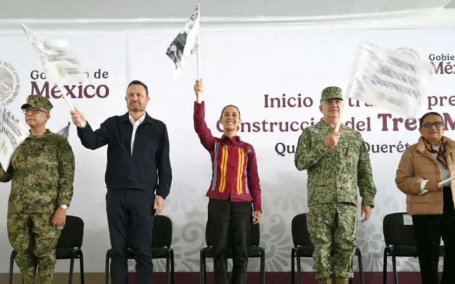 Claudia Sheinbaum inicia proyecto del tren México-Querétaro