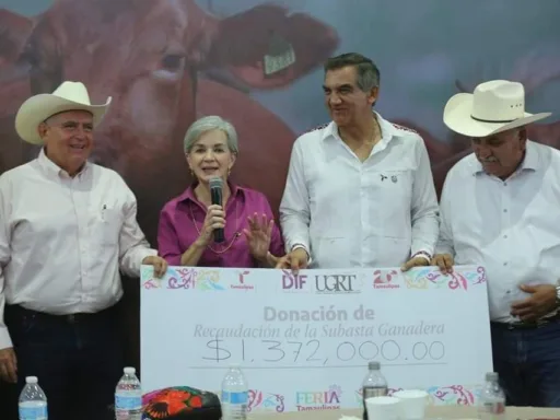 Ganaderos de Tamaulipas donan un millón al DIF Estatal