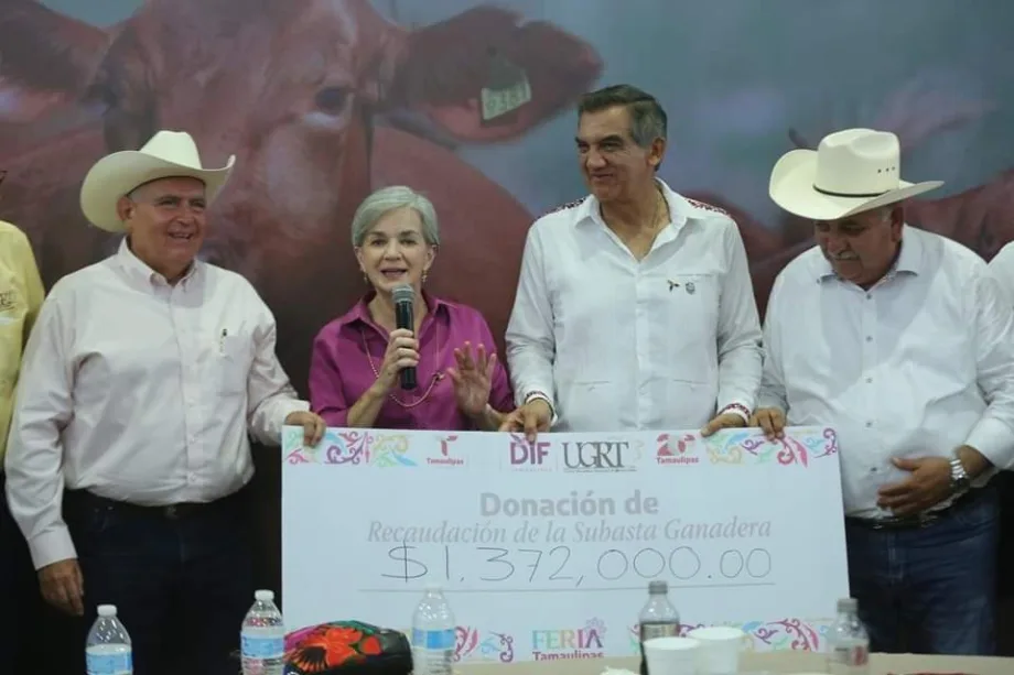 Ganaderos de Tamaulipas donan un millón al DIF Estatal