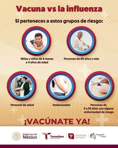 IMSS inicia vacunación contra la influenza en Tamaulipas