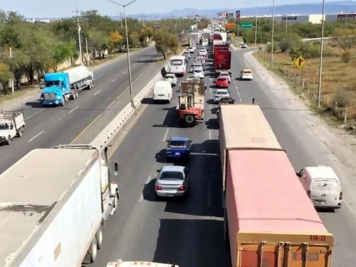 Continúan las Pérdidas Millonarias en la Autopista Monterrey-Nuevo Laredo Debido a Embotellamientos y Reparaciones Mal Planificadas