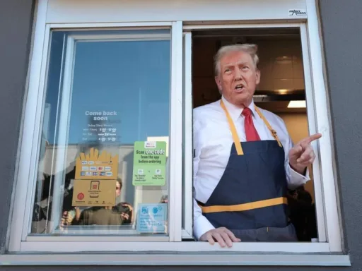 Donald Trump Sorprende al Vestirse de Empleado de McDonald’s en Filadelfia