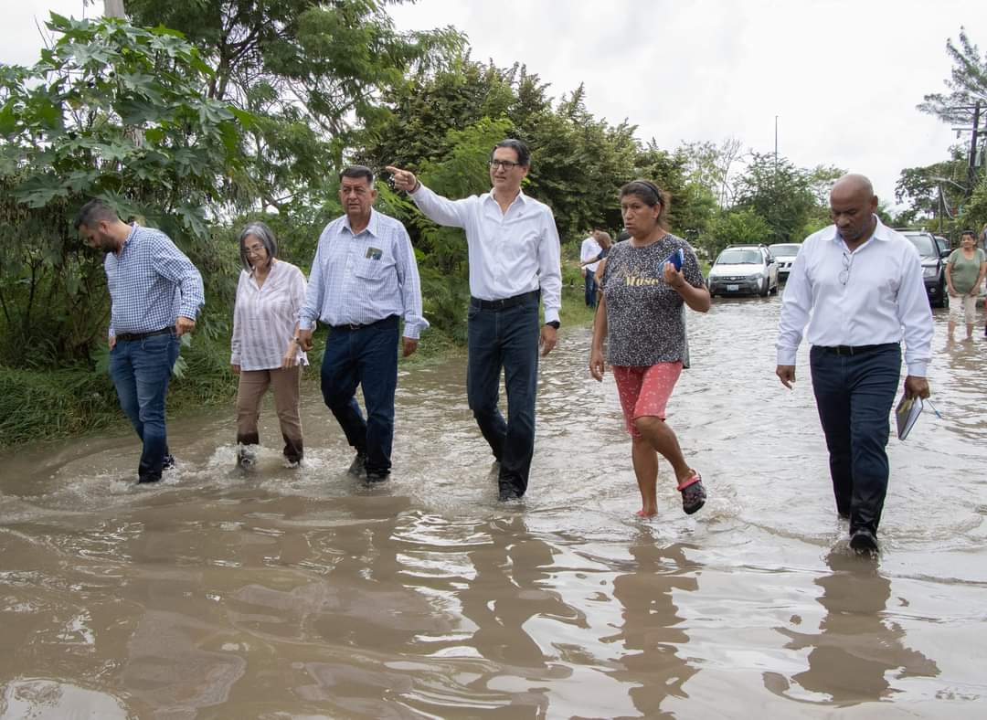 Cd Madero: Erasmo González Ordena Liberar Desfogue de Aguas en Drenes Pluviales