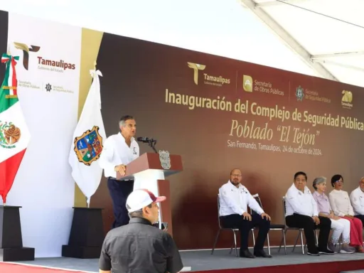 Inaugura Américo Villarreal Nuevo Complejo de Seguridad Pública en San Fernando