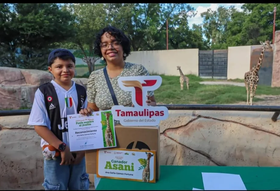 “Asani”, nombre ganador para el bebé jirafa del Zoológico Tamatán