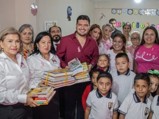 Inauguran la Biblioteca Escolar «Alberto Granados Fávila» en la escuela primaria del Ejido El Longoreño