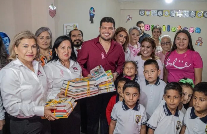 Inauguran la Biblioteca Escolar «Alberto Granados Fávila» en la escuela primaria del Ejido El Longoreño