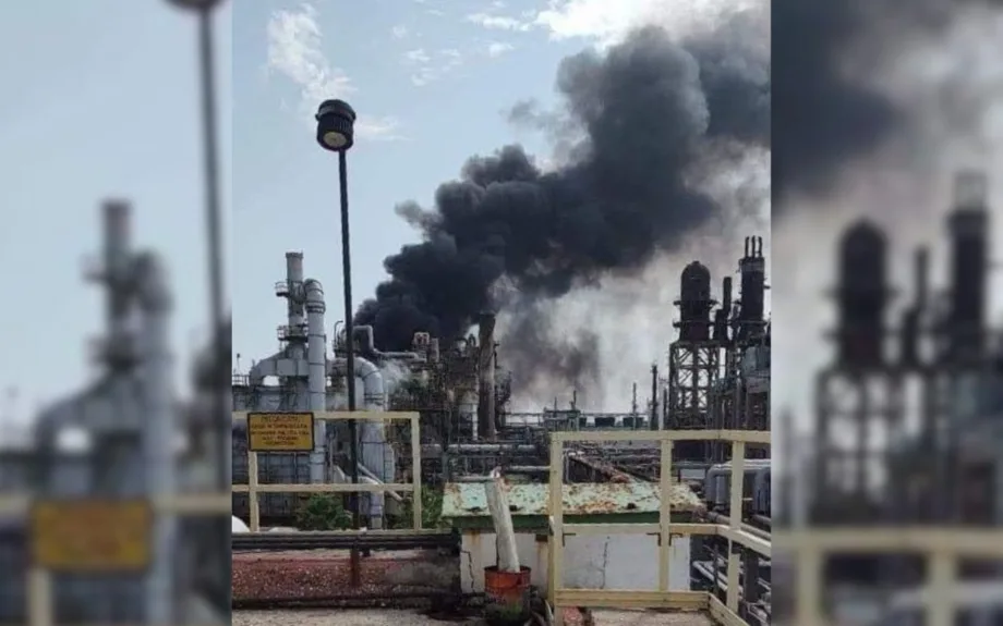 PEMEX sufre incendio en planta catalítica de Ciudad Madero