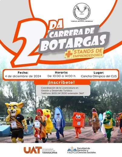 Carrera de botargas en la UAT: la competencia más divertida tendrá una segunda edición