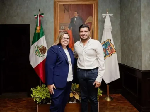 Matamoros y Estados Unidos reafirman lazos de cooperación en encuentro entre el Alcalde Alberto Granados y la Cónsul Brianna Powers