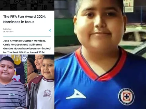 José Armando Guzmán, el pequeño aficionado de Cruz Azul, nominado al Premio The Best de la FIFA