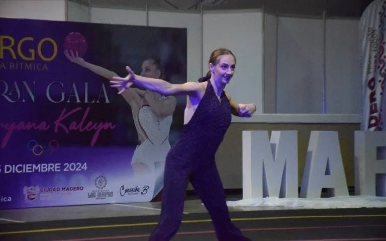 Boryana Nikolaeva, medallista en París 2024, participa en gala de gimnasia en Ciudad Madero